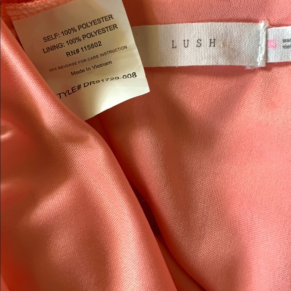 Lush Coral Sleeveless Mini Dress - Picture 8 of 8